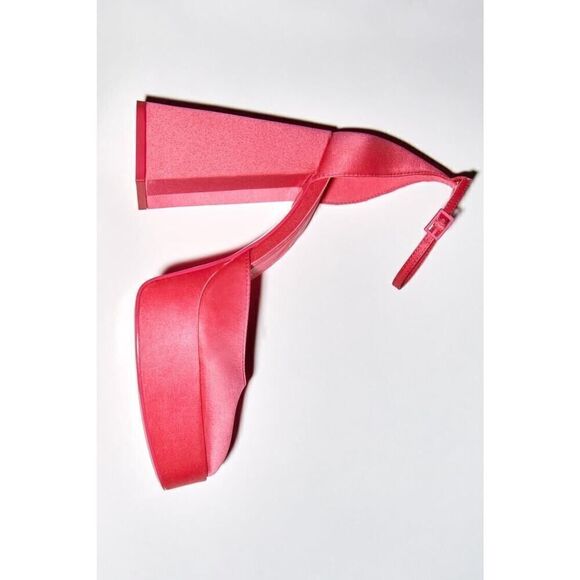 NWT ZARA Pink Platform Heels sz 40 / 10 - Picture 3 of 12